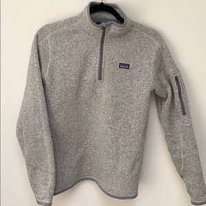 Grey Patagonia 3/4 zip pullover